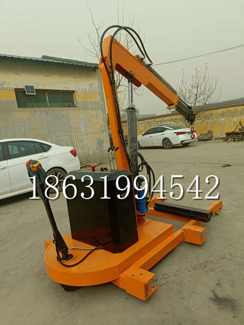 隆尧县自卸车厢随车吊 自制轮式四不像起重机 四驱平板吊 5吨 贵盛